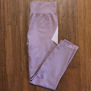 Fabletics leggings light pink rose colored